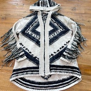 Free People Show Me The Way Fringe Festival Cardigan